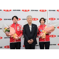 カーリング日本代表 小泉聡選手と吉村紗也香選手が全農を来訪