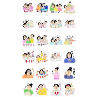日常使いできるスタンプから森三中ならではの面白スタンプまで24種類『森三中の使いやすいスタンプ』発売！