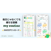 習慣化アプリ「マイルーティン」、夏のダイエット管理に最適な新しいルーティン設計機能を提供開始
