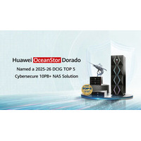 HuaweiのOceanStor Doradoオールフラッシュストレージ、DCIGの「サイバーセキュアNASソリューション」のトップ5に選出