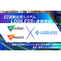 W２、EC自動出荷システムを提供するロジレスとAPI連携を開始