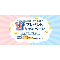「tenki.jp ポイントリリース記念！ Wプレゼントキャンペーン」開催～「tenki.jp ポイント」最大210円分を対象者全員にプレゼント～