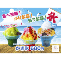 贅沢“生シロップ”も！食べ放題・かけ放題・盛り放題のかき氷イベント開催！