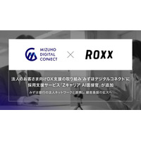 【ROXX】法人のお客さま向けDX支援の取り組み“みずほデジタルコネクト”に、採用支援サービス『Zキャリア AI面接官』が追加
