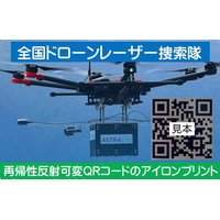 津波に備えて「再帰性反射QRコードの学生服」を普及「全国ドローンレーザー捜索隊」