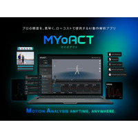 AI動作解析アプリMYoACTが年間プラン無料プレゼントキャンペーンを開催。応募期間8月4日（月）～8月24日（日）