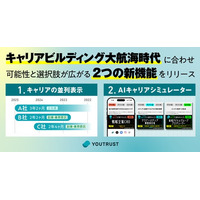 自らキャリアの舵を取る“キャリアビルディング大航海時代”を伴航──YOUTRUST、2つの新機能「キャリアの並列表示」と「AIキャリアシミュレーター」を正式リリース