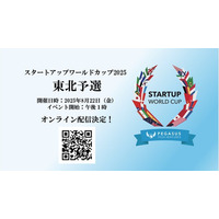 スタートアップワールドカップ2025東北予選：ついに開催が3日後の22日に迫る！オンライン配信決定！