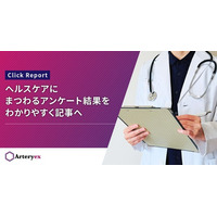 【新サービス発表】Arteryexが保有する医療データやユーザー基盤を活用して実施したアンケート調査の結果を分析し、記事形式でレポーティングするサービス「Click Report」を提供開始