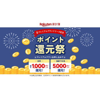 「楽天家計簿」、プレミアムプラン開始を記念して「楽天ポイント」進呈キャンペーンを開催