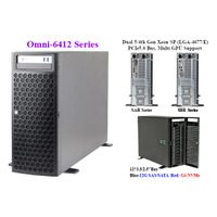 新製品 DP Xeon-SP,12*SAS/SATA/NVMe可脱着ベイ,CRPS 冗長化電源搭載,マルチGPU対応サーバー「Omni 6412SAR」「Omni 6412SBR」シリーズのご紹介