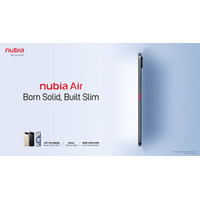 nubia Air、5000mAhバッテリを搭載しながら厚さわずか5.9mmの革新的なボディでスリム・スタイルを再定義