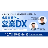「マネーフォワード＆bixid連携で実現する成長事務所の営業DX」セミナーを開催します