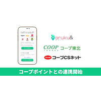 ウォーキングアプリ「aruku&」、コープポイントとの連携開始　ウォーキングで獲得したポイントを交換、組合員のウェルビーイング向上を支援