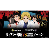 ノートン×『新世紀エヴァンゲリオン』「サイバー脅威 VS 電子情報防衛装備ノートン」キャンペーン　オリジナルグッズが抽選で当たる「サイバー脅威防衛力向上作戦」を9月26日（金）よりスタート！