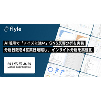 日産自動車株式会社が、AIインサイト分析プラットフォーム「Flyle」を導入・運用開始