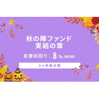 オルタナティブ投資プラットフォーム「オルタナバンク」、『【3ヶ月毎分配】秋の陣ファンド実結の章ID944』を公開