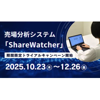 売場の可視化、もう目視は不要。 AI搭載 「ShareWatcher」 無償トライアルで売場掌握を加速