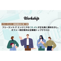 フリーランスITエンジニアの39.4%が正社員に興味を示し、オファー検討意向は全職種トップクラスに