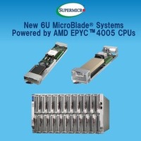 Supermicro、AMDのEPYC（TM） 4005シリーズ・プロセッサーを搭載した新型6U 20ノードMicroBlade（R）により、クラウドサービスプロバイダー向けソリューションのラインアップを拡充