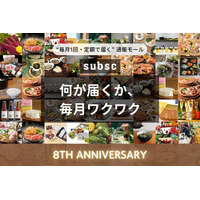 サブスク専門のオンラインショッピングモール『subsc』が8周年を記念してキャンペーンを開始！
