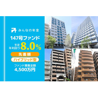 『みんなの年金』147号ファンド　2025年11月4日（火）15:00より先着順にて募集開始