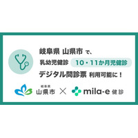 ミラボ、岐阜県 山県市で導入する 乳幼児健診 デジタル問診票サービス「mila-e 健診」において 10・11か月児健診で利用可能に