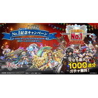 日本国内ドットイラストゲームプライアブルキャラクター数No.1を獲得！DMM GAMES『千年戦争アイギス』にて『No.1記念キャンペーン』開催中！