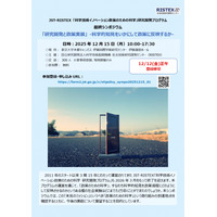 12/15（月）「科学技術イノベーション政策のための科学」研究開発プログラム　最終シンポジウム