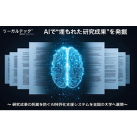 AIで“埋もれた研究成果”を発掘-リーガルテック社、研究成果の死蔵を防ぐAI特許化支援システムを全国の大学へ展開