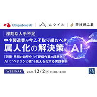 『【深刻な人手不足】中小製造業が今こそ取り組むべき属人化の解決策』というテーマのウェビナーを開催