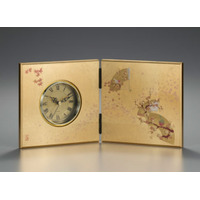 【箔一】うららか 屏風時計｜長寿祝い・開店祝いにふさわしい華やかな金箔ギフト