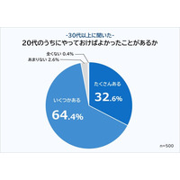 【30代以上に聞いた！20代のうちにやっておけばよかったことランキング】500人アンケート調査