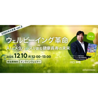 『2080年への未来地図』著者、川口伸明による無料ウェビナーシリーズ第3弾「ウェルビーイング革命：AIとメタバースが創る健康長寿の未来～2080年の未来シリーズvol.3～」を再開催