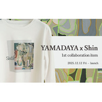 ヤマダヤアールブリュットコラボ第2弾。作家Shinとのコラボ商品、スウェット・ロンTを12月12日（金）よりリアル店舗・ECで販売開始！！