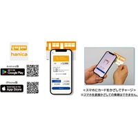 ～スマホでピタッと 即チャージ！ ～スマートフォンからチャージできる『hanicaアプリ』 本日、サービススタート！
