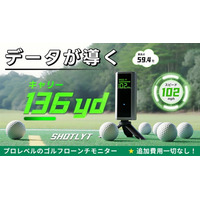 やみくもな練習から、意味のある一打へ。Shotlytポータブルゴルフローンチモニター。国内のクラウドファンディングサイトにて先行販売決定！今すぐ事前登録、最大40％OFF！