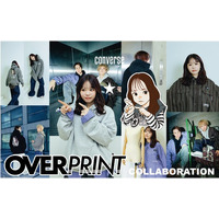 Z世代を魅了し続ける〈over print〉と三度目のコラボレーション。イラストレーター・〈COTOH〉による描き下ろしのグラフィックを落とし込んだアイテムなどをラインナップ。