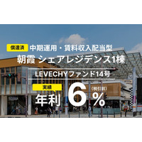 「LEVECHYファンド14号」の償還及び配当を実施｜不動産クラウドファンディング「LEVECHY（レベチー）」