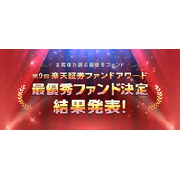 第9回「楽天証券ファンドアワード」最優秀ファンド決定