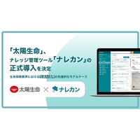 太陽生命保険株式会社が、生成AI搭載ナレッジ管理ツール『ナレカン』を正式導入
