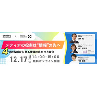 【無料オンラインセミナー】メディアの役割は“情報”の先へ ― 4つの役割から見る価値の広がりと変化