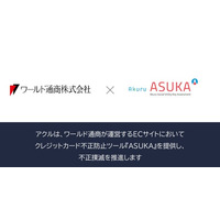 アクル、ワールド通商株式会社が運営する高級商材ECサイトに不正検知・認証システム「ASUKA」の提供を開始。