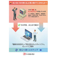【ハイエレコン】企業のサイバー攻撃対策を強化する「セキュリティとPC入替セット」を提案 !ランサムウェアの脅威から「鉄壁の防御」で守る２ステップソリューション
