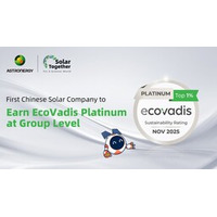 Astronergy、グループ・レベルでEcoVadisプラチナ認証を取得、世界トップ1％にランクイン