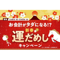 今日のお会計がタダになる！？新春運だめしキャンペーン実施 のお知らせ