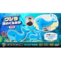 思わず抱きしめたくなる全長約60cm！くりっとした目が特徴の「クジラぬいぐるみ」がエブリデイオリジナル景品として登場