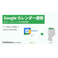 AIエージェントが「日程調整」する機能をリリース。法人向けAI「ChatSense」が「Google カレンダー」連携機能を公開