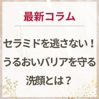 生せっけんのルアンルアン 公式サイトにて、 スタッフコラム「セラミドを逃さない！うるおいバリアを守る洗顔とは？」を掲載しました。