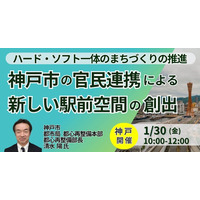 【JPIセミナー】「神戸市の官民連携による新しい駅前空間の創出とハード・ソフト一体のまちづくりの推進」1月30日(金)＜神戸開催＞